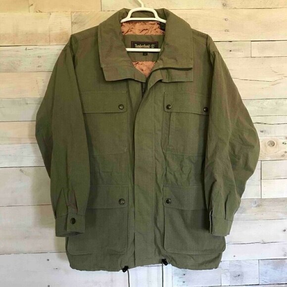 Timberland Weathergear Field Jacket Green Small - Picture 1 of 8